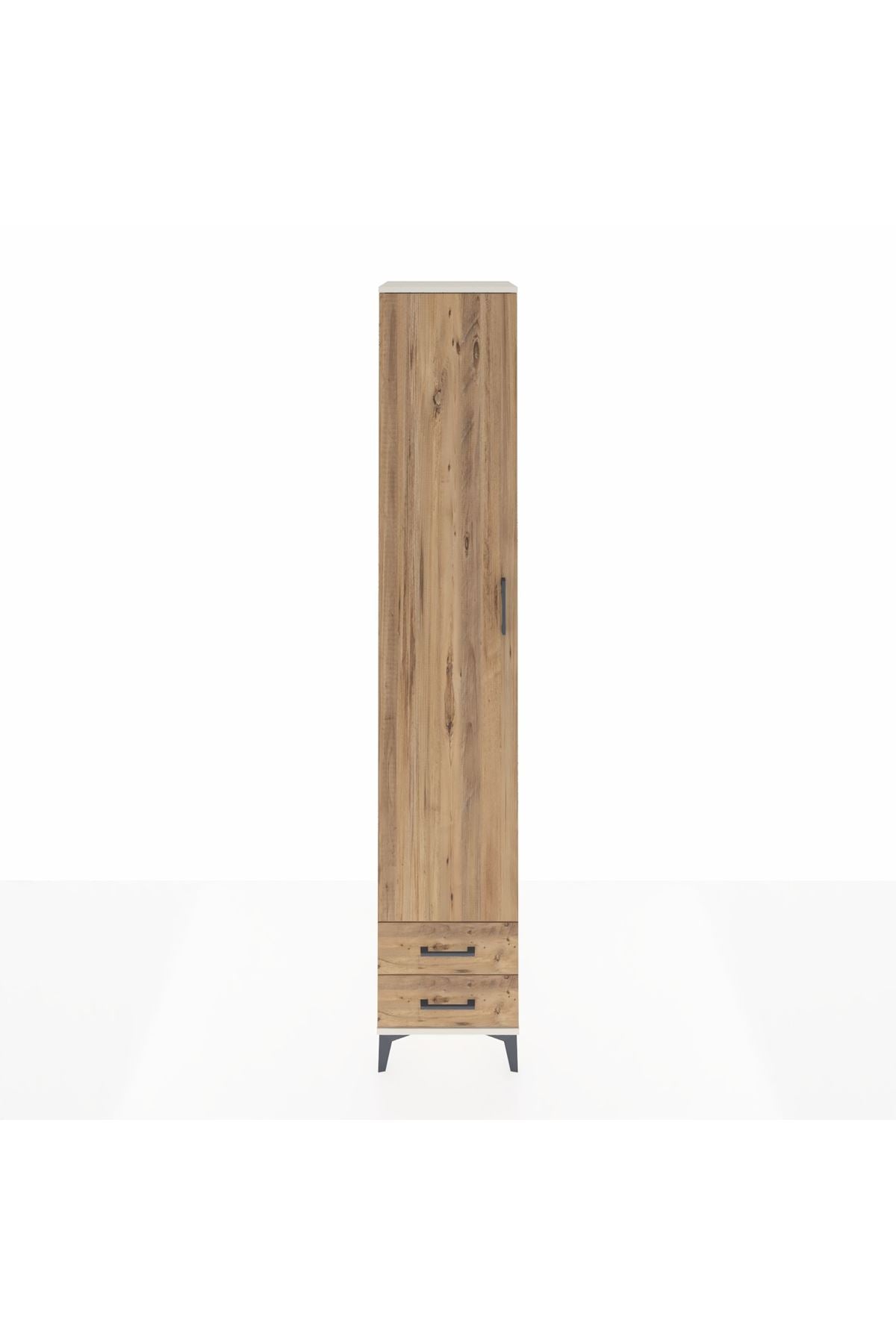 Hyperion Dolap 6 Raflı 2 Çekmeceli Tek Kapaklı 44x44x243 Aytaşı-Çam