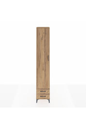 Hyperion Dolap 6 Raflı 2 Çekmeceli Tek Kapaklı 44x44x243 Çam-Çam