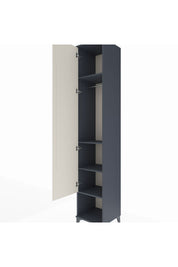 Hyperion Dolap 4 Raflı Tek Kapaklı Tek Askılı 44x44x243 Antrasit-Aytaşı