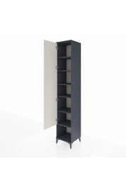 Hyperion Dolap 6 Raflı Tek Kapaklı 44x44x243 Antrasit-Aytaşı