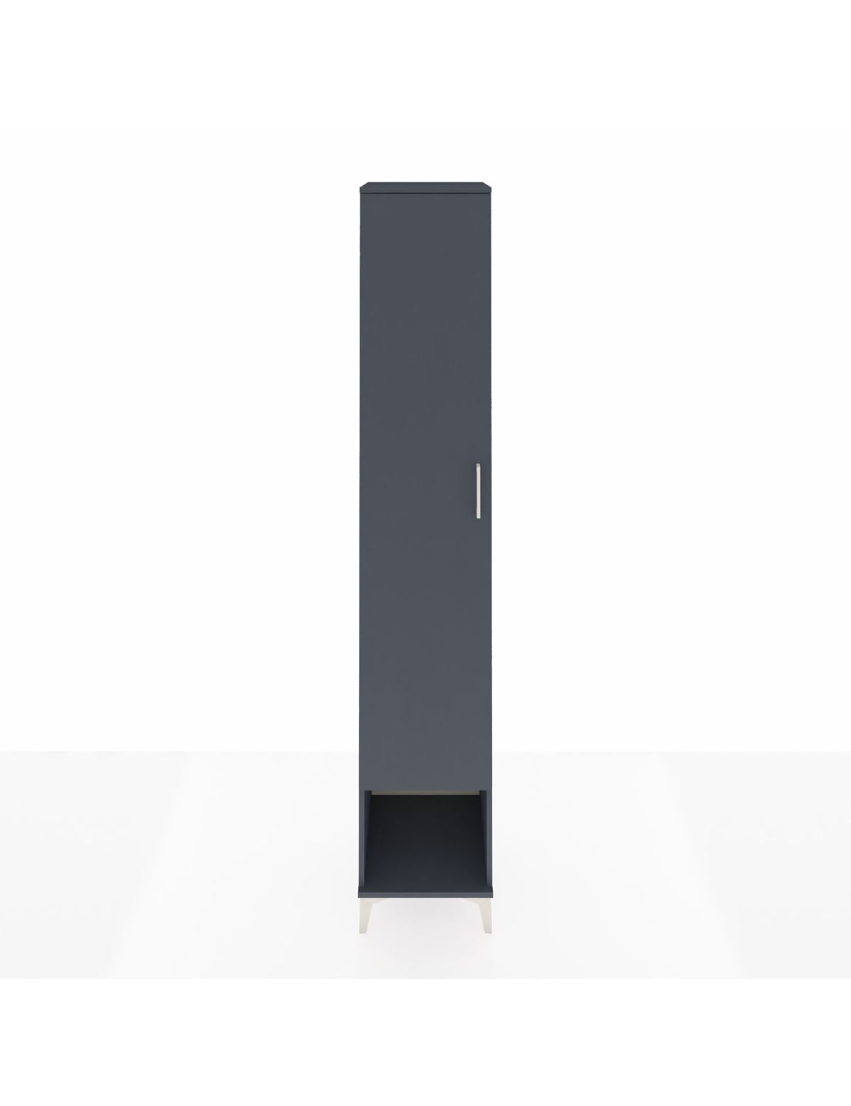 Hyperion Dolap 6 Raflı Tek Kapaklı 44x44x243 Antrasit-Antrasit