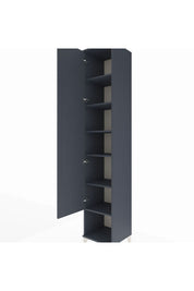 Hyperion Dolap 6 Raflı Tek Kapaklı 44x44x243 Antrasit-Antrasit