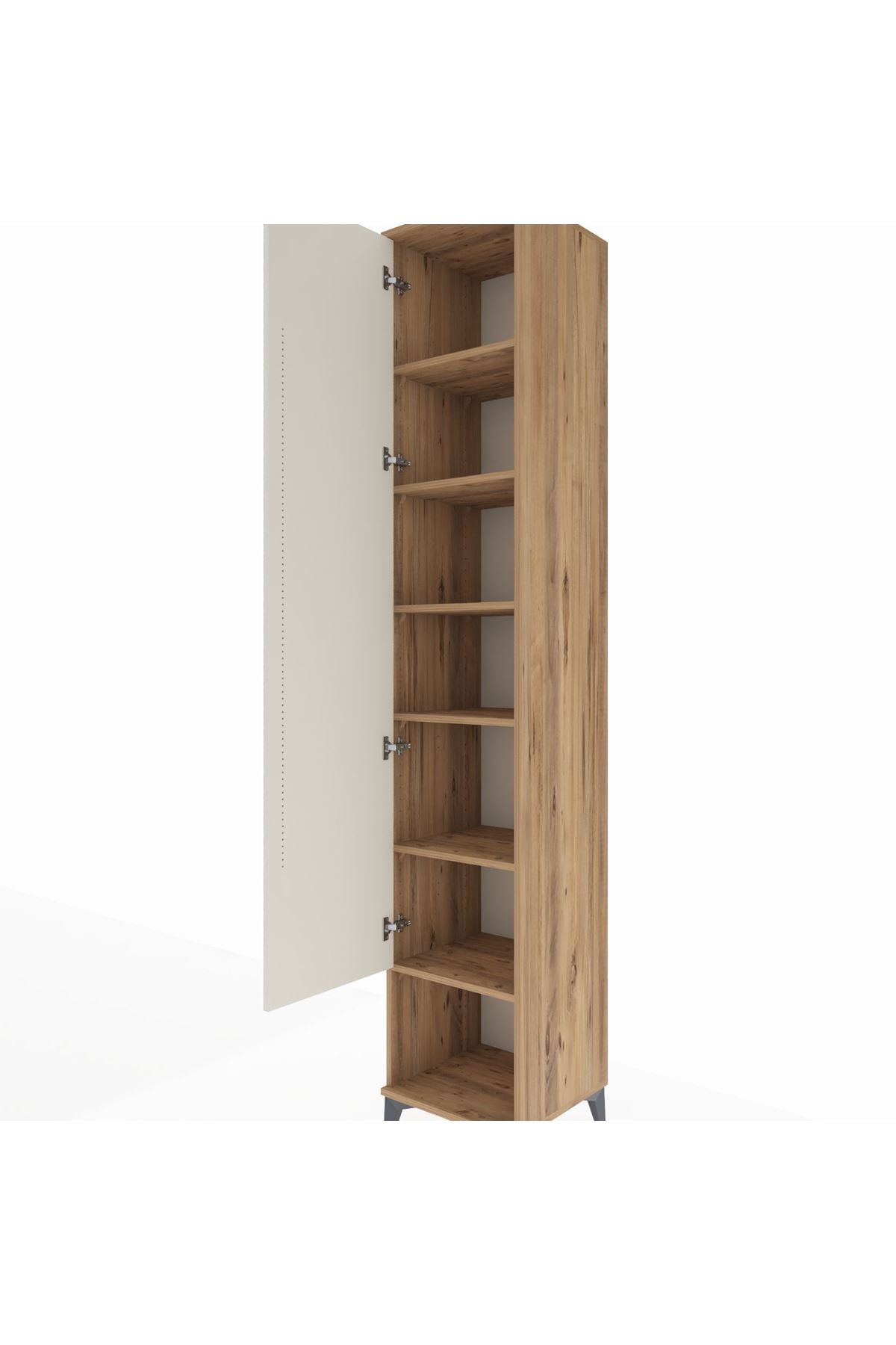 Hyperion Dolap 6 Raflı Tek Kapaklı 44x44x243 Çam-Aytaşı