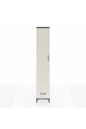 Hyperion Dolap 4 Raflı Tek Çekmeceli Tek Askılı 44x44x243 Antrasit-Aytaşı