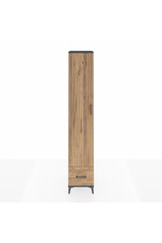 Hyperion Dolap 4 Raflı Tek Çekmeceli Tek Askılı 44x44x243 Antrasit-Çam