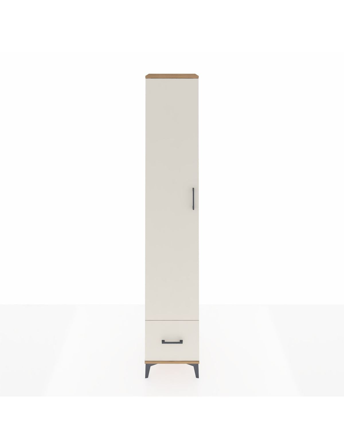 Hyperion Dolap 4 Raflı Tek Çekmeceli Tek Askılı 44x44x243 Çam-Aytaşı