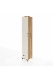 Hyperion Dolap 4 Raflı Tek Çekmeceli Tek Askılı 44x44x243 Çam-Aytaşı