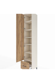 Hyperion Dolap 6 Raflı Tek Çekmeceli Tek Kapaklı 44x44x243 Aytaşı-Çam