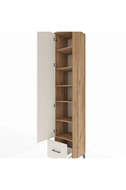 Hyperion Dolap 6 Raflı Tek Çekmeceli Tek Kapaklı 44x44x243 Çam-Aytaşı