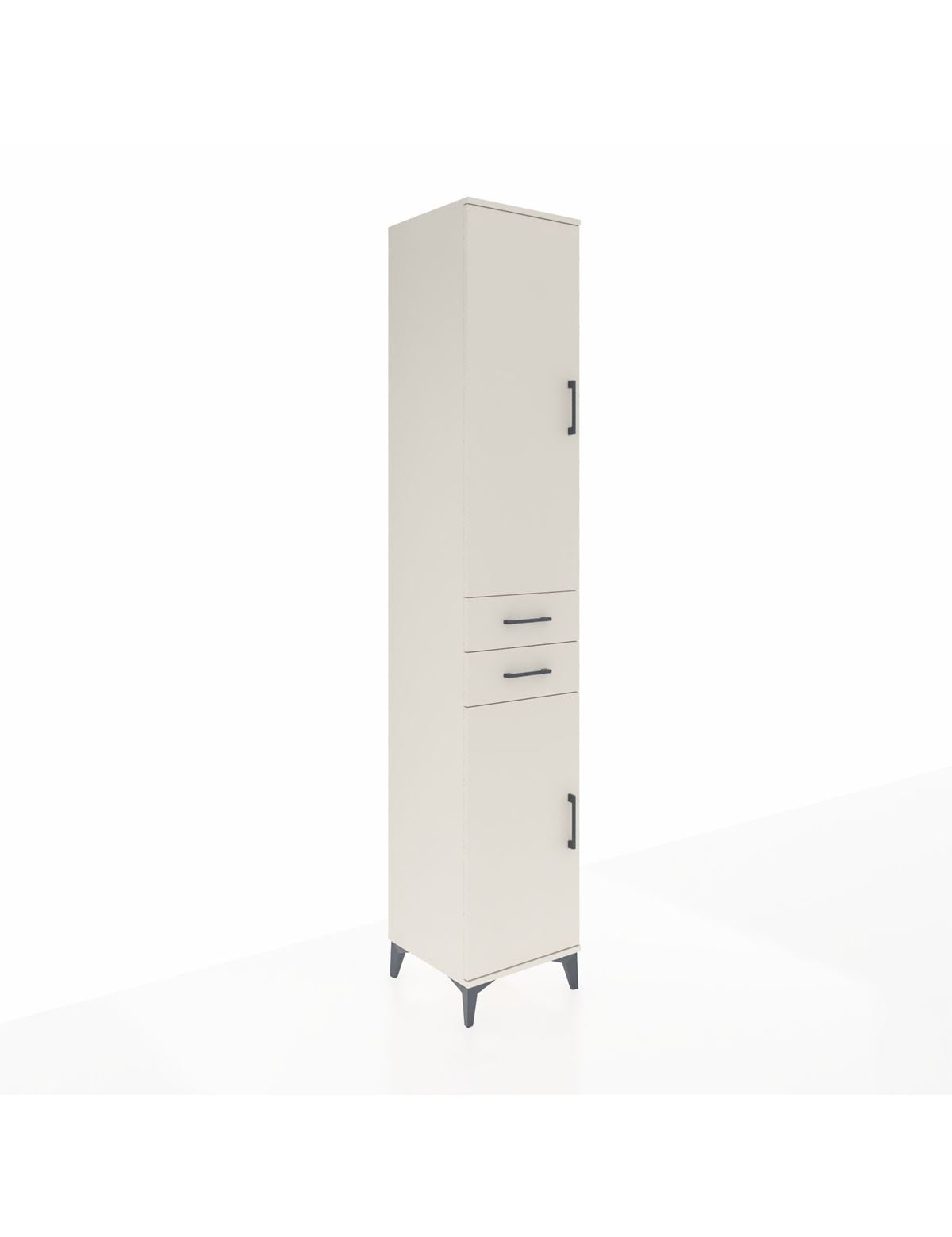 Hyperion Dolap 4 Raflı 2 Çekmeceli Tek Askılı 44x44x243 Aytaşı-Aytaşı