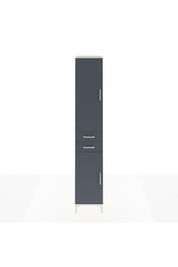 Hyperion Dolap 4 Raflı 2 Çekmeceli Tek Askılı 44x44x243 Aytaşı-Antrasit