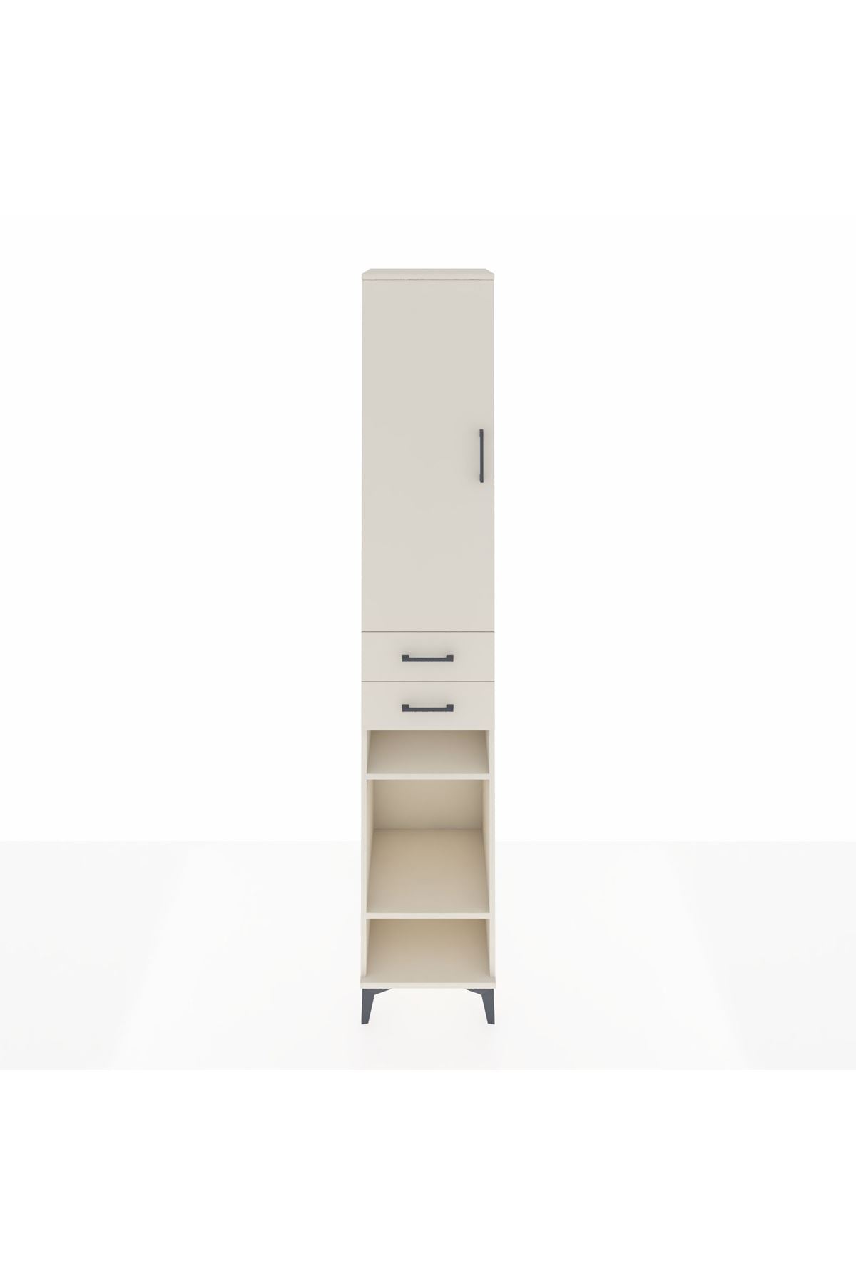 Hyperion Dolap 4 Raflı 2 Çekmeceli Tek Askılı 44x44x243 Aytaşı-Aytaşı