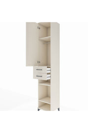 Hyperion Dolap 4 Raflı 2 Çekmeceli Tek Askılı 44x44x243 Aytaşı-Aytaşı