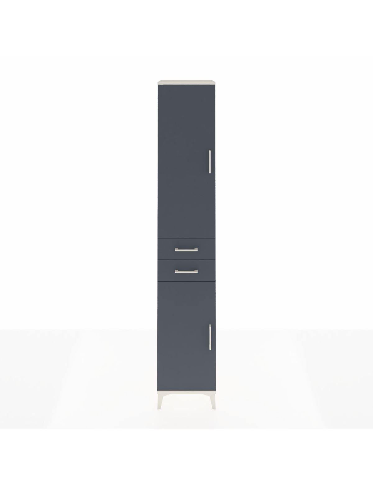 Hyperion Dolap 6 Raflı 2 Çekmeceli 2 Kapaklı 44x44x243 Aytaşı-Antrasit