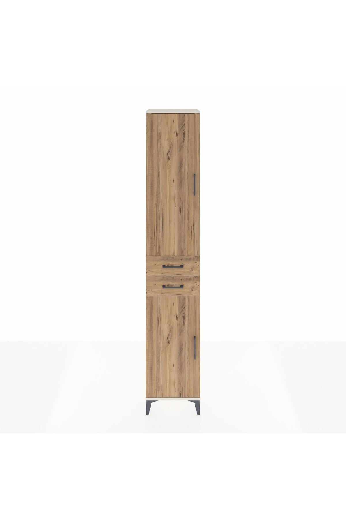 Hyperion Dolap 6 Raflı 2 Çekmeceli 2 Kapaklı 44x44x243 Aytaşı-Çam