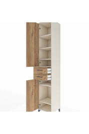 Hyperion Dolap 6 Raflı 2 Çekmeceli 2 Kapaklı 44x44x243 Aytaşı-Çam