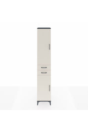 Hyperion Dolap 6 Raflı 2 Çekmeceli 2 Kapaklı 44x44x243 Antrasit-Aytaşı