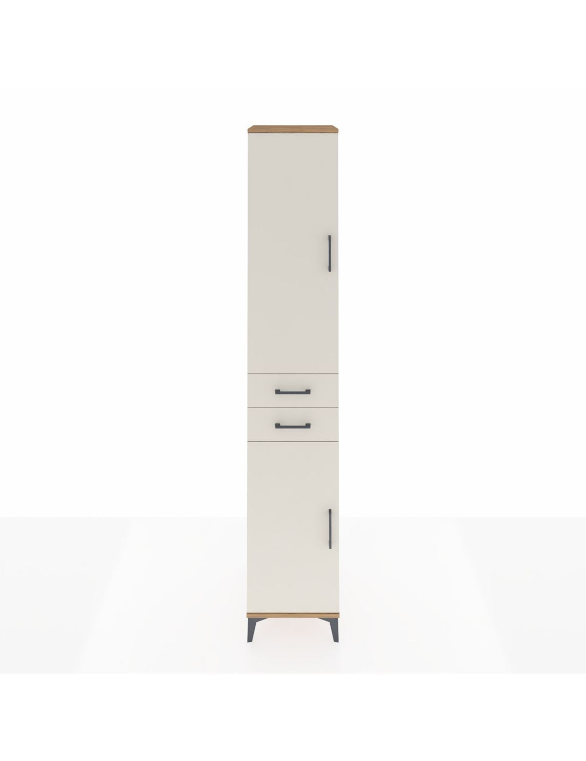 Hyperion Dolap 6 Raflı 2 Çekmeceli 2 Kapaklı 44x44x243 Çam-Aytaşı