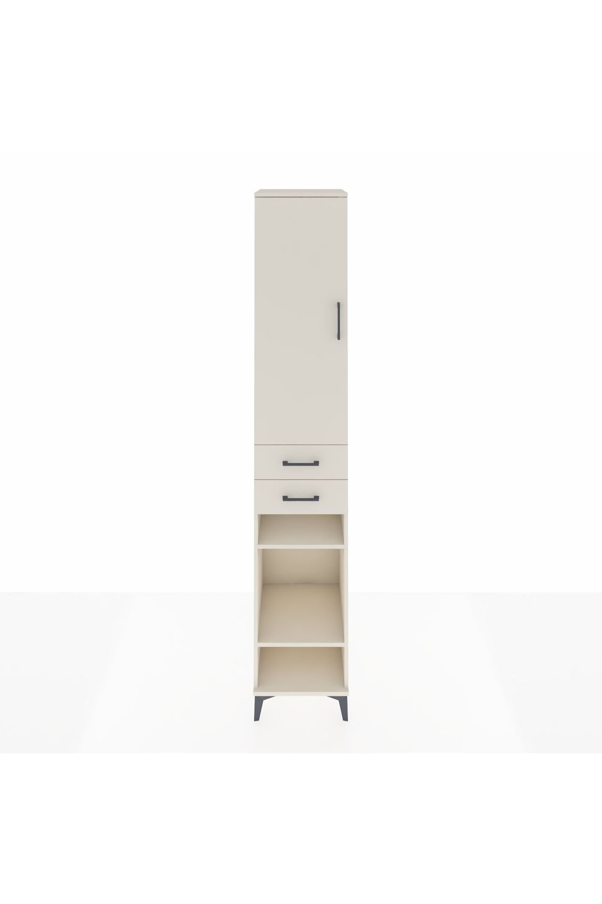 Hyperion Dolap 6 Raflı 2 Çekmeceli Tek Kapaklı 44x44x243 Aytaşı-Aytaşı