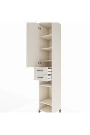 Hyperion Dolap 6 Raflı 2 Çekmeceli Tek Kapaklı 44x44x243 Aytaşı-Aytaşı