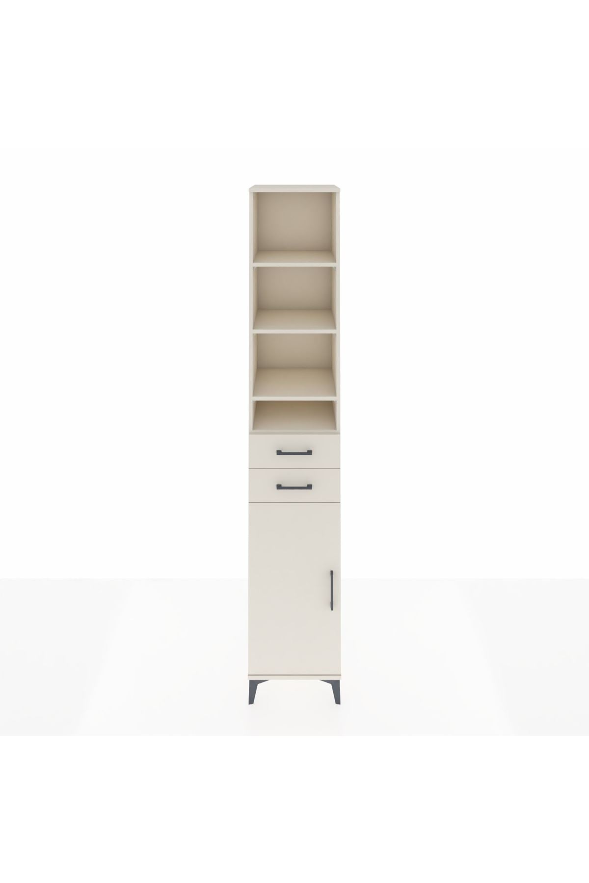 Hyperion Dolap 6 Raflı 2 Çekmeceli Tek Kapaklı 44x44x243 Aytaşı-Aytaşı