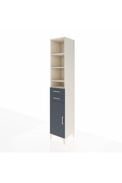 Hyperion Dolap 6 Raflı 2 Çekmeceli Tek Kapaklı 44x44x243 Aytaşı-Antrasit