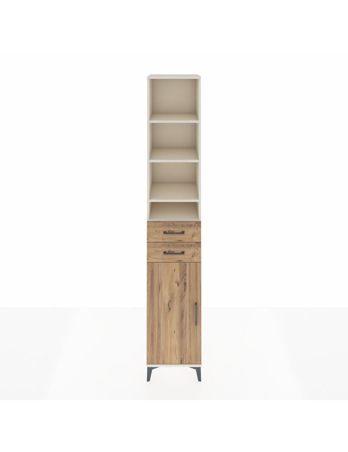 Hyperion Dolap 6 Raflı 2 Çekmeceli Tek Kapaklı 44x44x243 Aytaşı-Çam