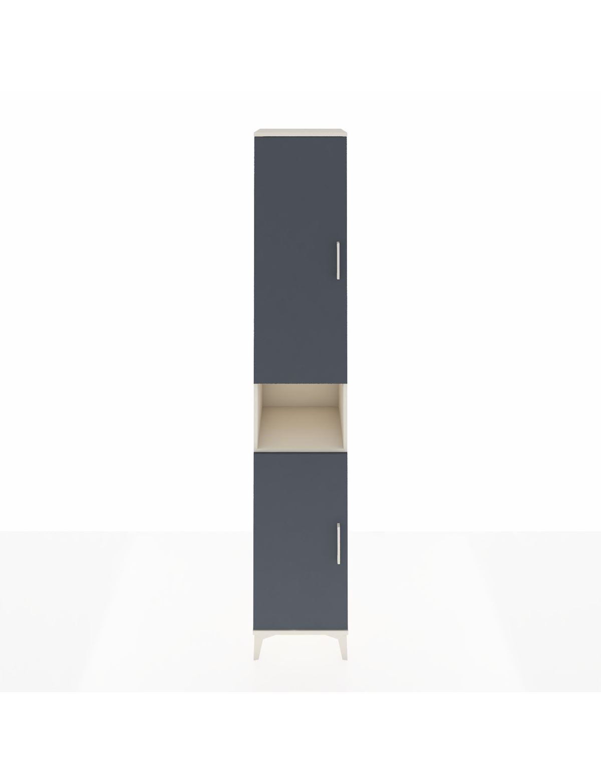 Hyperion Dolap 5 Raflı 2 Kapaklı Tek Askılı 44x44x243 Aytaşı-Antrasit