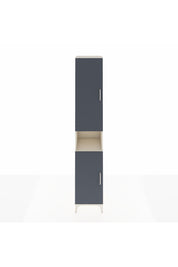 Hyperion Dolap 5 Raflı 2 Kapaklı Tek Askılı 44x44x243 Aytaşı-Antrasit