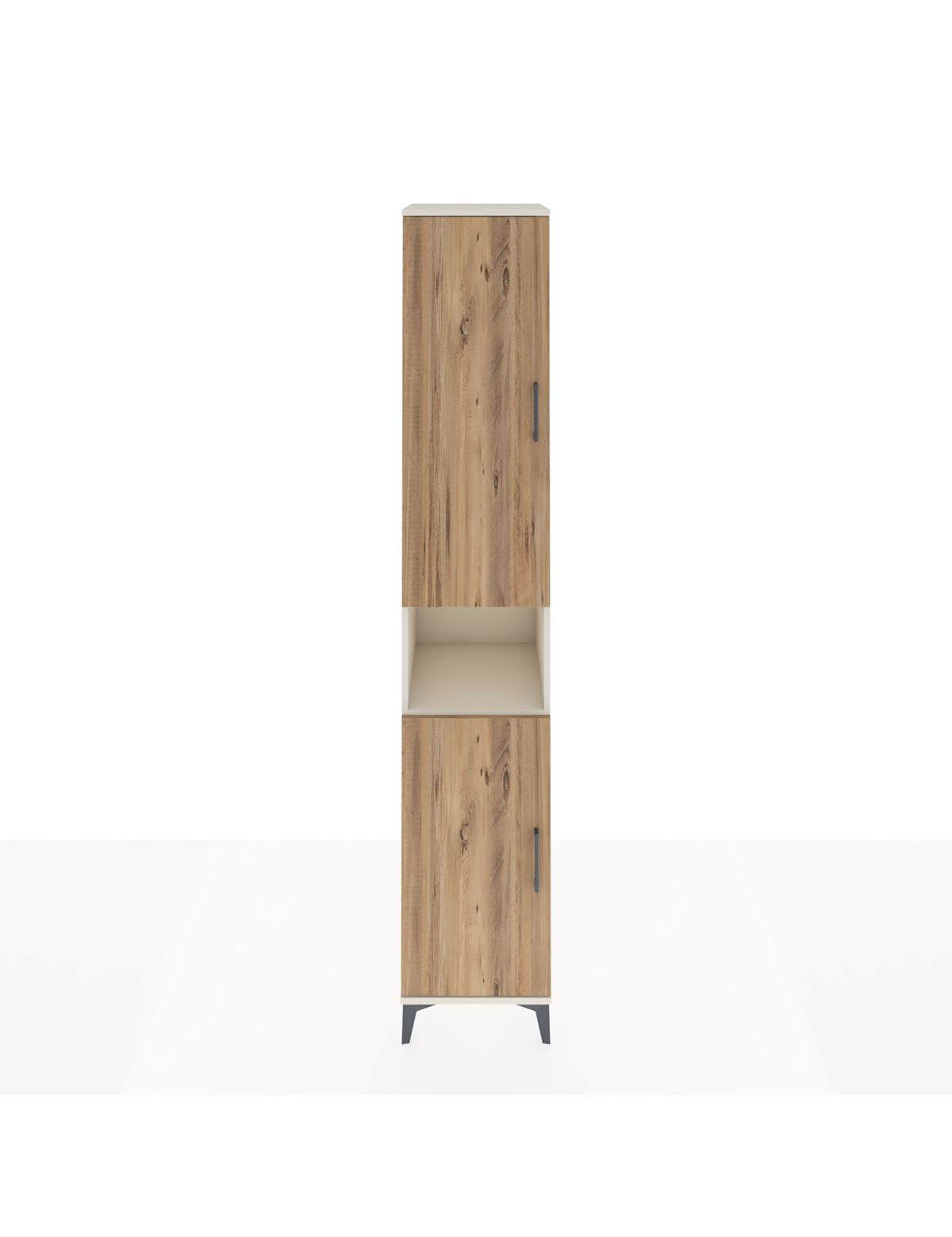 Hyperion Dolap 5 Raflı 2 Kapaklı Tek Askılı 44x44x243 Aytaşı-Çam