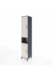 Hyperion Dolap 5 Raflı 2 Kapaklı Tek Askılı 44x44x243 Antrasit-Aytaşı