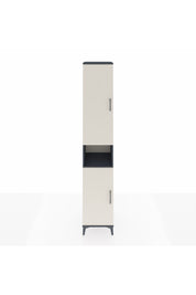 Hyperion Dolap 5 Raflı 2 Kapaklı Tek Askılı 44x44x243 Antrasit-Aytaşı