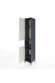 Hyperion Dolap 5 Raflı 2 Kapaklı Tek Askılı 44x44x243 Antrasit-Aytaşı