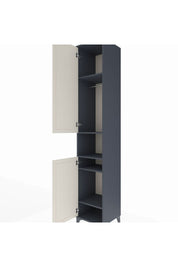 Hyperion Dolap 5 Raflı 2 Kapaklı Tek Askılı 44x44x243 Antrasit-Aytaşı