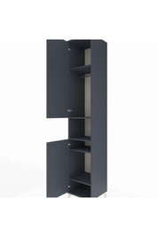 Hyperion Dolap 5 Raflı 2 Kapaklı Tek Askılı 44x44x243 Antrasit-Antrasit