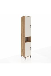 Hyperion Dolap 5 Raflı 2 Kapaklı Tek Askılı 44x44x243 Çam-Aytaşı