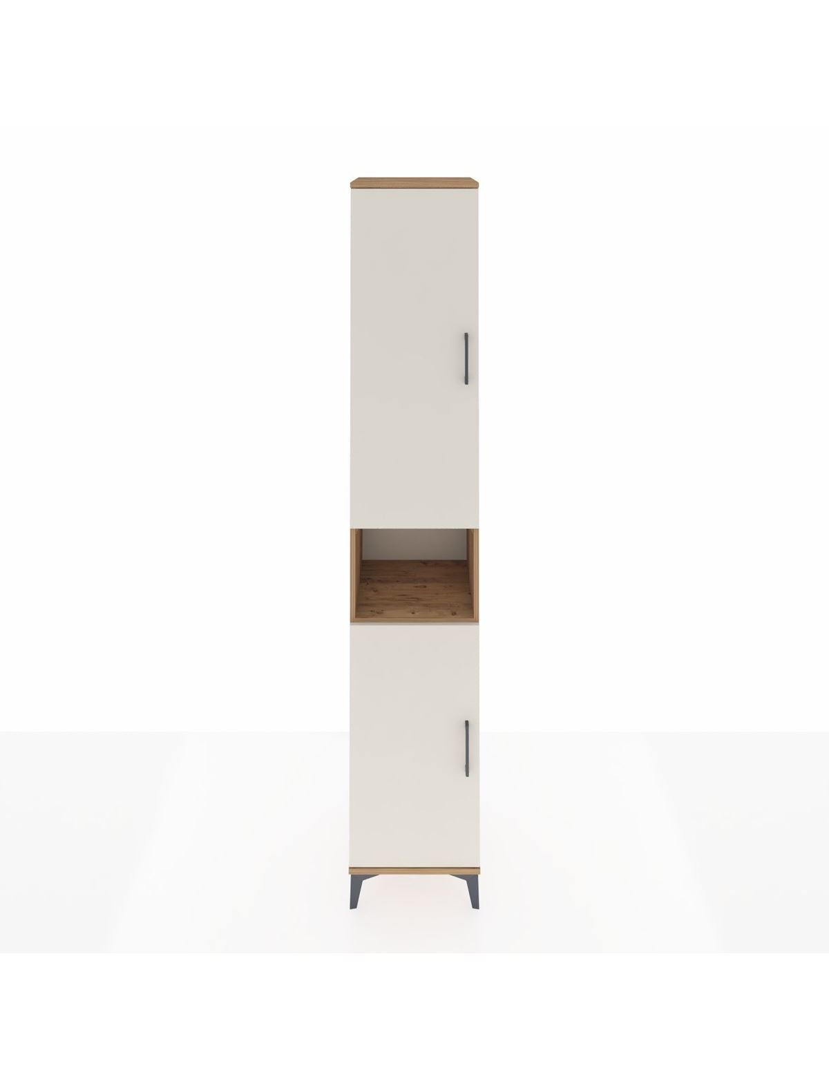 Hyperion Dolap 5 Raflı 2 Kapaklı Tek Askılı 44x44x243 Çam-Aytaşı