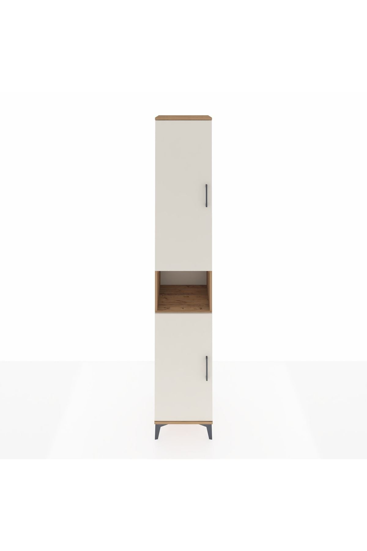 Hyperion Dolap 5 Raflı 2 Kapaklı Tek Askılı 44x44x243 Çam-Aytaşı