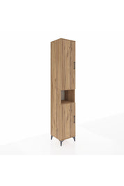 Hyperion Dolap 5 Raflı 2 Kapaklı Tek Askılı 44x44x243 Çam-Çam