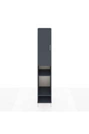 Hyperion Dolap 4 Raflı Tek Kapaklı Tek Askılı 44x44x243 Antrasit-Antrasit