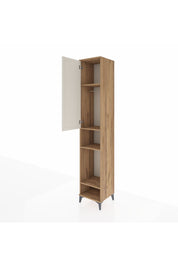 Hyperion Dolap 4 Raflı Tek Kapaklı Tek Askılı 44x44x243 Çam-Aytaşı