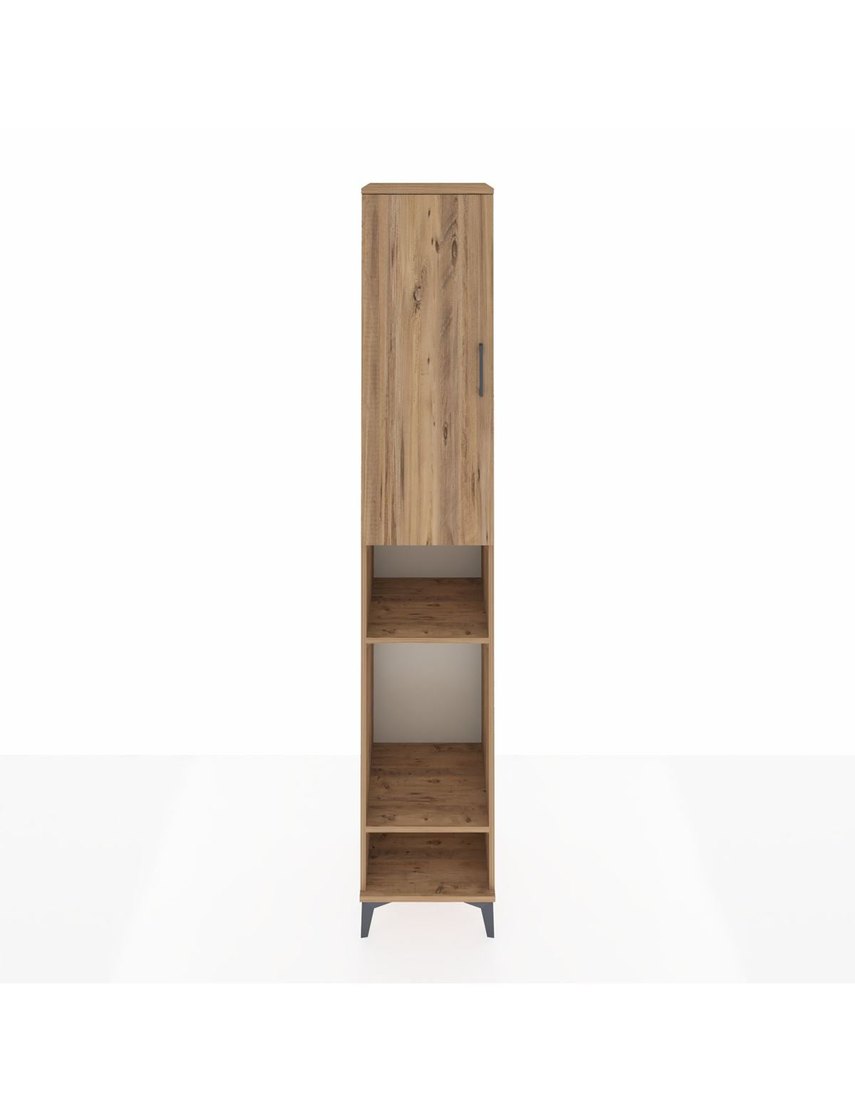 Hyperion Dolap 4 Raflı Tek Kapaklı Tek Askılı 44x44x243 Çam-Çam