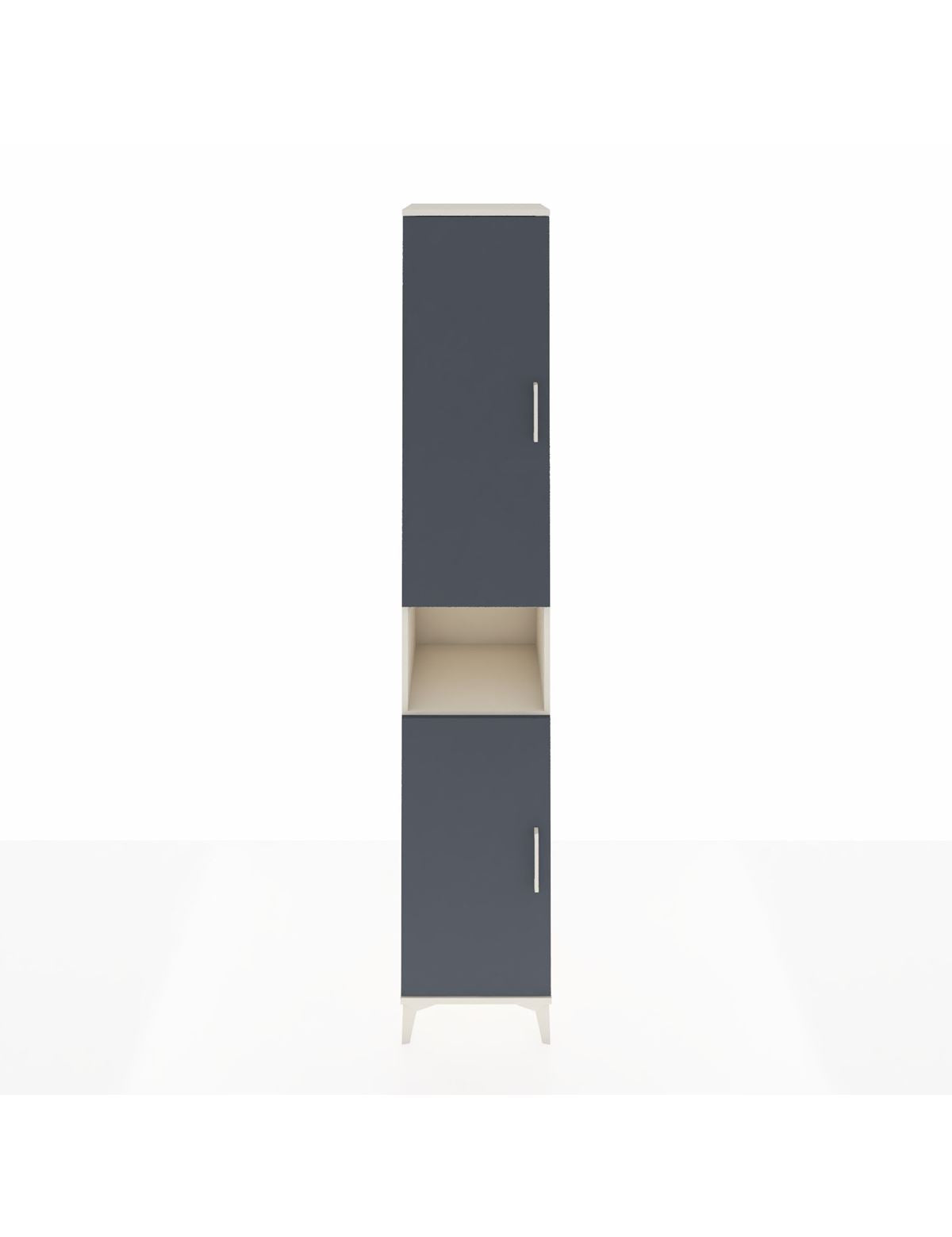 Hyperion Dolap 7 Raflı 2 Kapaklı 44x44x243 Aytaşı-Antrasit