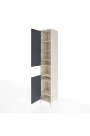 Hyperion Dolap 7 Raflı 2 Kapaklı 44x44x243 Aytaşı-Antrasit