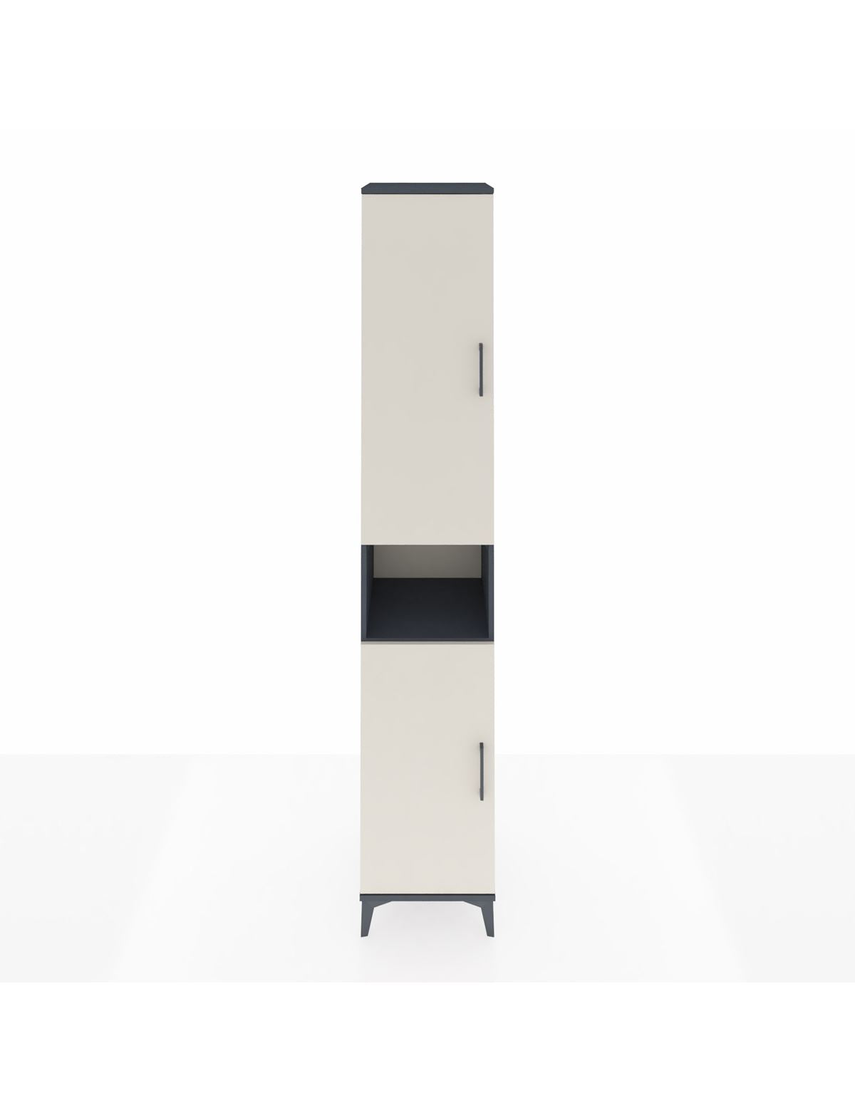 Hyperion Dolap 7 Raflı 2 Kapaklı 44x44x243 Antrasit-Aytaşı