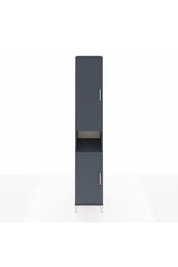 Hyperion Dolap 7 Raflı 2 Kapaklı 44x44x243 Antrasit-Antrasit