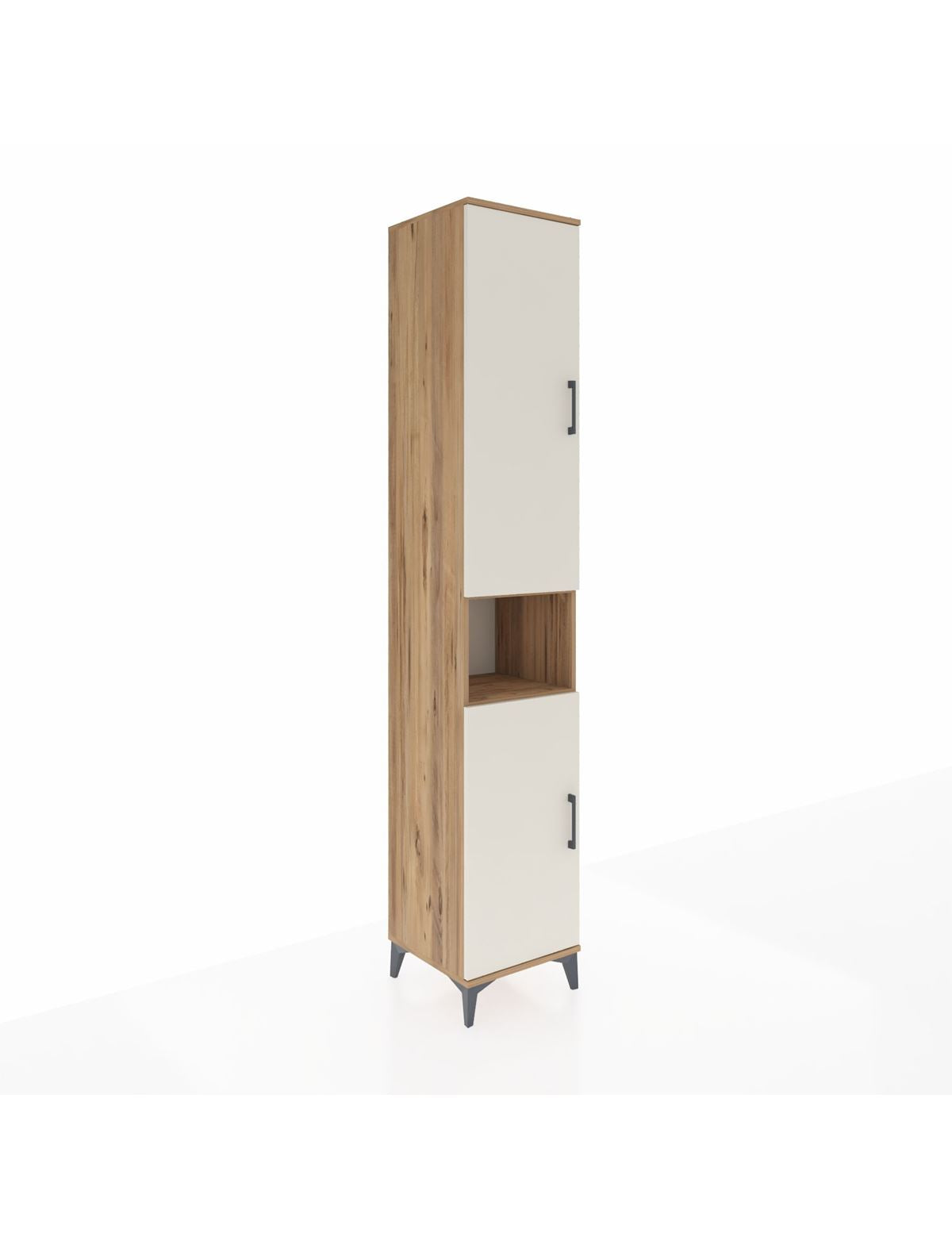 Hyperion Dolap 7 Raflı 2 Kapaklı 44x44x243 Çam-Aytaşı