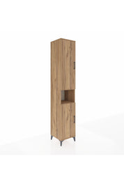 Hyperion Dolap 7 Raflı 2 Kapaklı 44x44x243 Çam-Çam