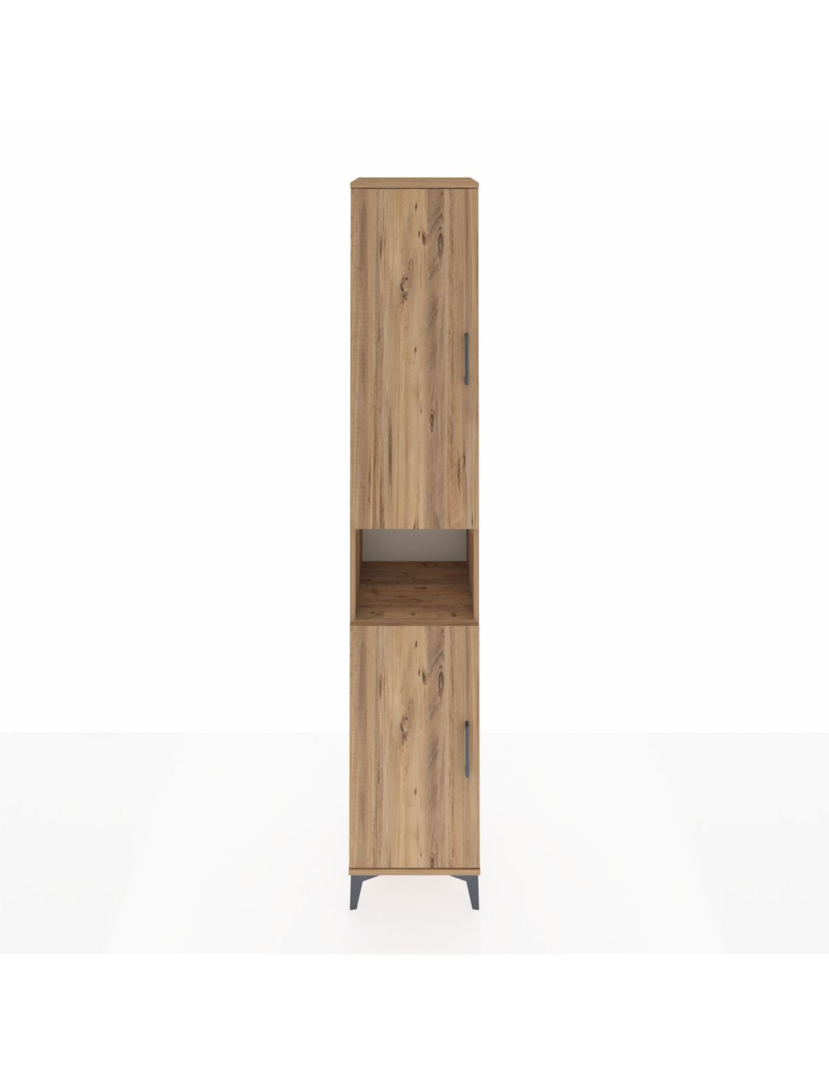 Hyperion Dolap 7 Raflı 2 Kapaklı 44x44x243 Çam-Çam