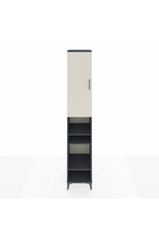 Hyperion Dolap 7 Raflı Tek Kapaklı 44x44x243 Antrasit-Aytaşı